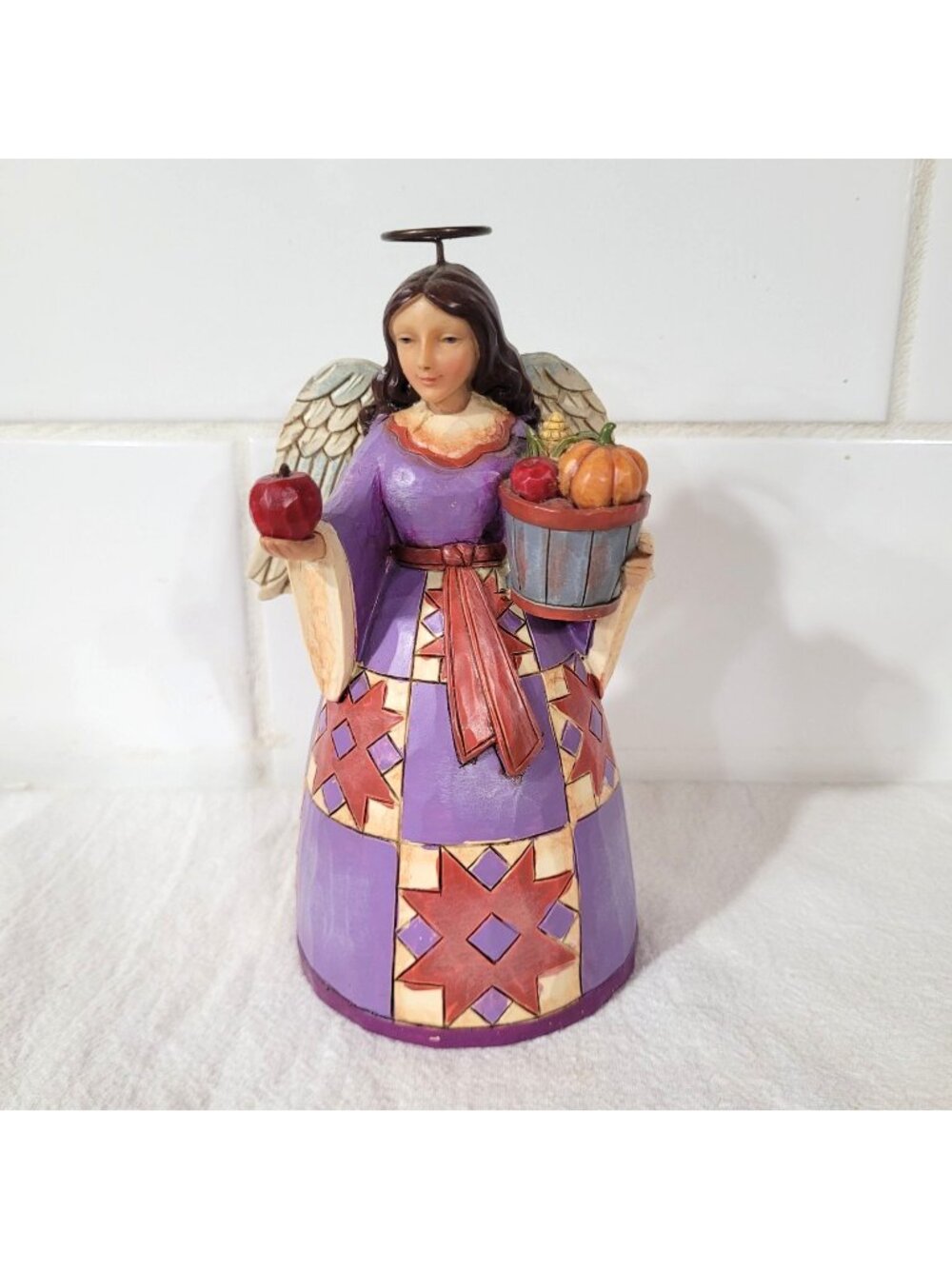 Jim Shore Fruits of the Harvest 2013 Angel Heartwood Creek Figurine 4034447 Chip